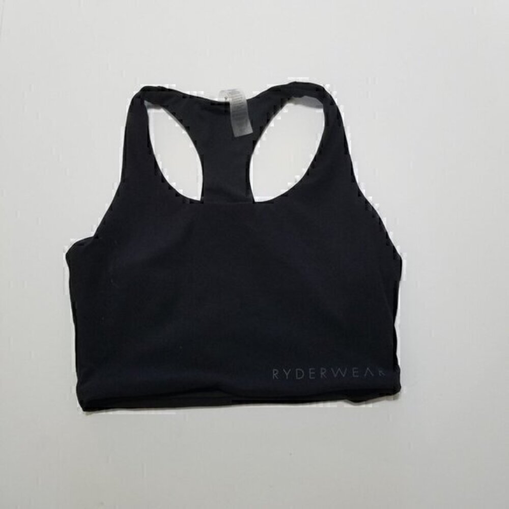 Ryderwear Tank Top Sports Bra Black Size S